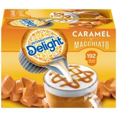 Flavored Liquid Non-Dairy Coffee Creamer, Caramel Macchiato, 0.4375 oz Cups, 192/CT